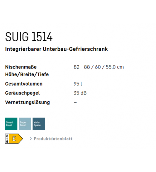 LIEBHERR利勃海尔 SUIG 1514嵌入式冰箱